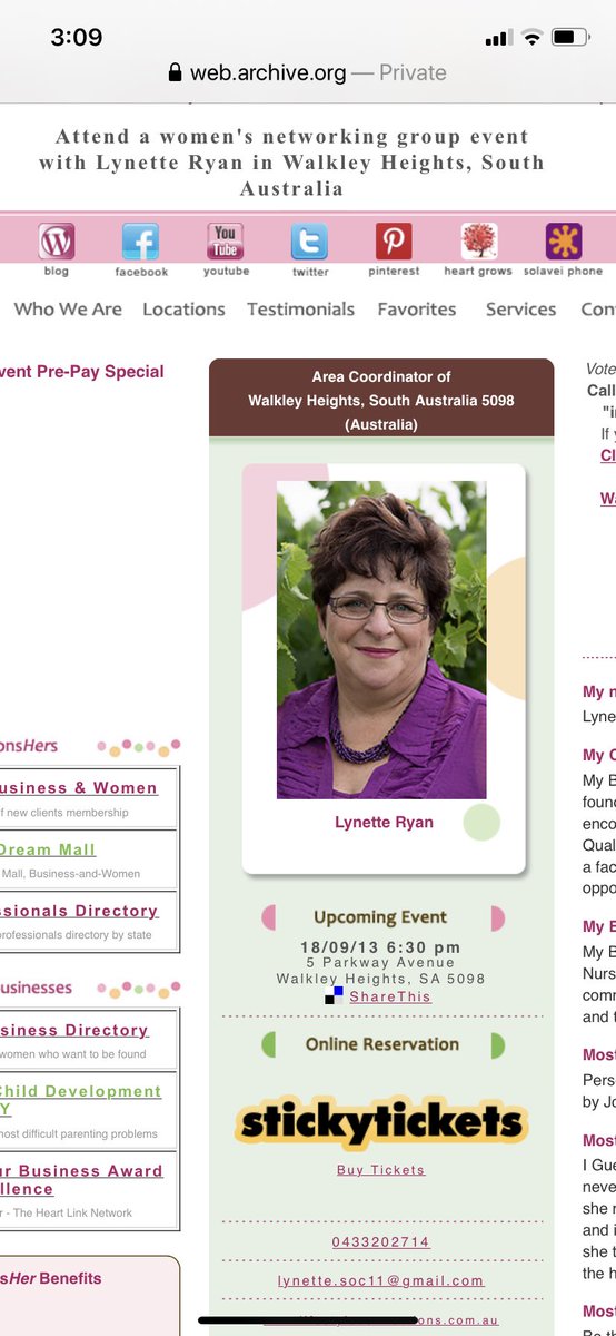 5/ So that incarnation of Integrity Care was owned by Kerrie, who bought it out from a woman named Lynette Ryan.If I was an astute journo I would be looking at the street addresses of every place Integrity Care had even run out of and noting the connections. Including the inspo.
