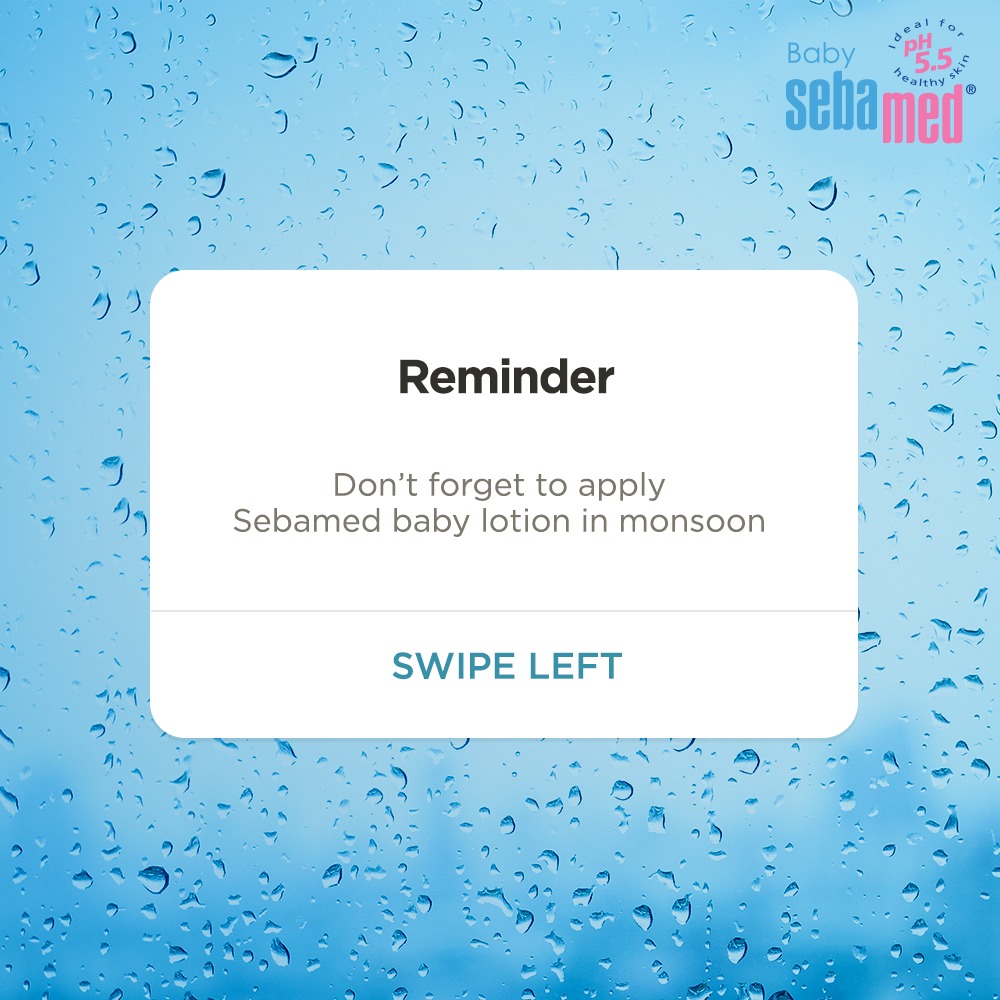 IndiaSebamed's tweet photo. Don’t forget to check your phone for reminders to wave goodbye to dry skin with pH 5.5!
#Sebamed #SebamedIndia
#babycare #monsoons #monsooncare
#reminder #pH5point5isthebest
#SebamedShield https://t.co/VNsREx4uLp