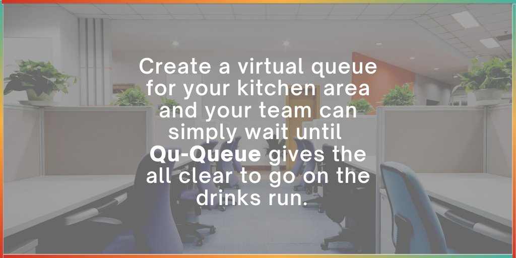 qu_queue's tweet image. QU-QUEUE FOR OFFICES 

Make social distancing safer in the kitchen area. 

about.ququeue.com/#how-it-works

#officesafety #officespace #events #socialdistancing #queues #waitingroom