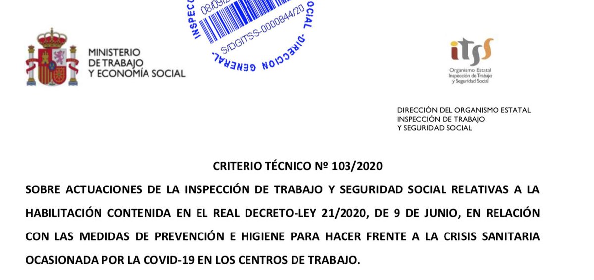 Recien sacado del horno.
mites.gob.es/itss/web/