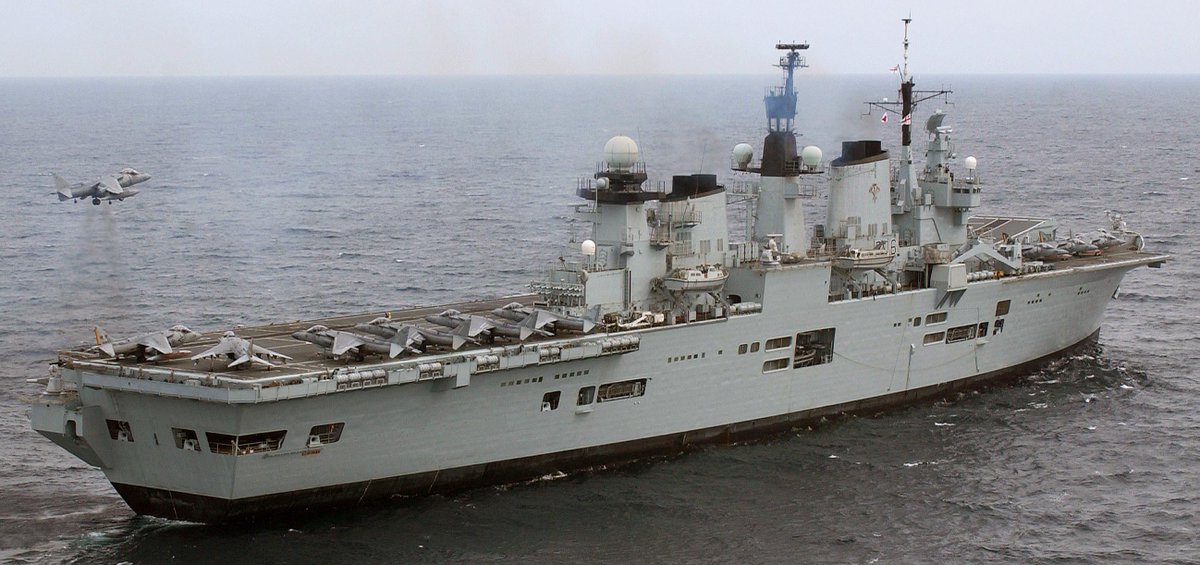 An all-UK independent carrier air group would be ideal but UK and US foreign policy is usually closely aligned anyway. There is trust, mutual respect & shared experience between the RN and USN that goes back decades.Pictured: 14 USMC Harriers embark HMS Illustrious, July 2007