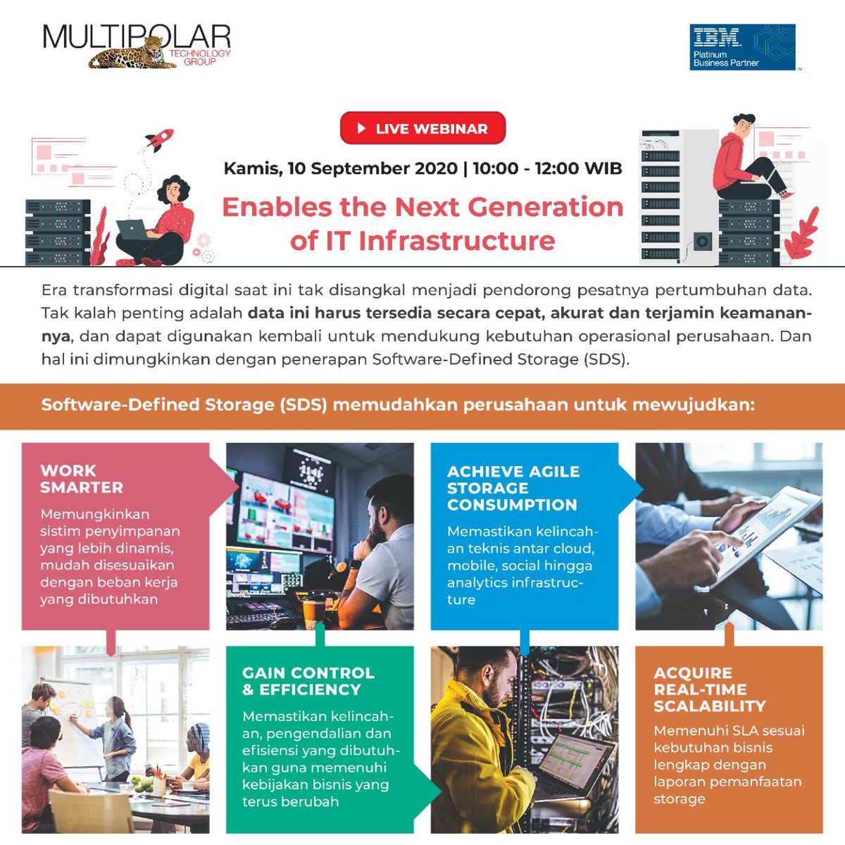 MultipolarTech's tweet photo. Get ready for tomorrow Webinar!

#MultipolarTechnology #MLPT #IBM #IBMIndonesia #Storage #FlashSystem #IBMFlashSystem #SoftwareDefinedStorage #SDS #UtilityStorage @utiek https://t.co/j9sZ2gWN9v