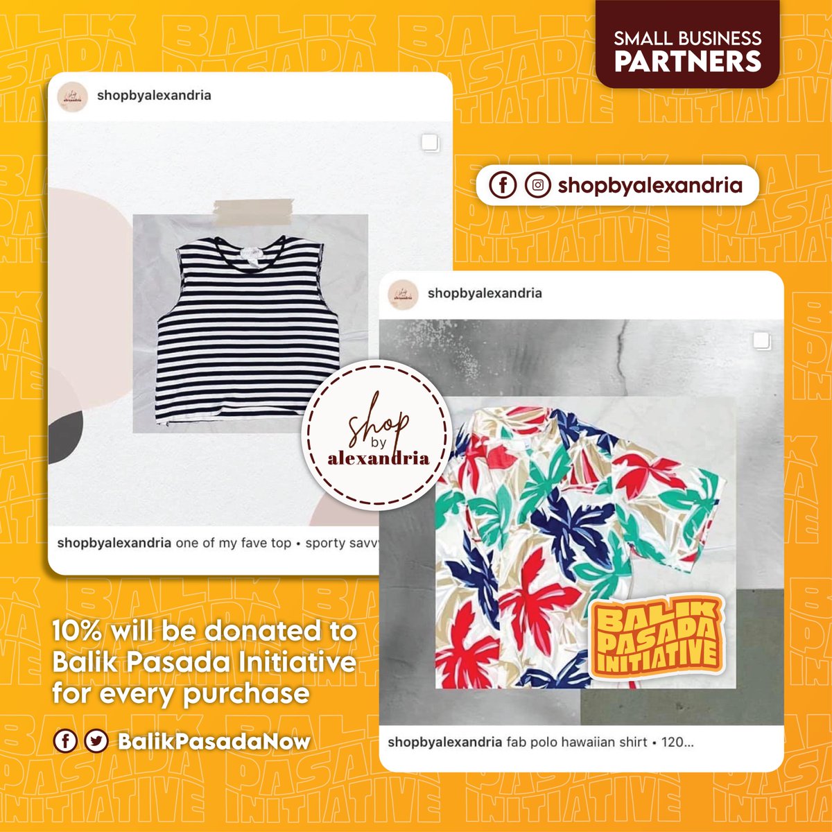 Get stylish and fashionable while on a budget with pre-loved and some new clothes from Shop by Alexandria's closet! Be sustainable by saying yes to #SlowFashionMovement.

#BalikPasadaInitiative
#BalikPasadaNow
#LigtasNaBalikPasada