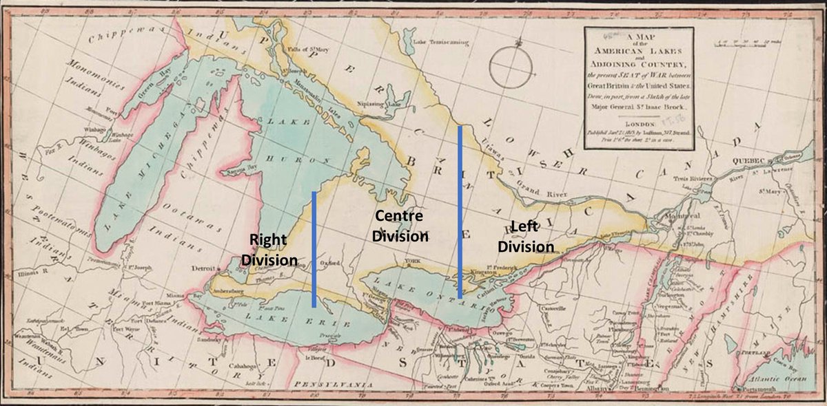 the events of the autumn of 1813 in Upper Canada.The British had divided Upper Canada into 3 Divisions, with the area including Detroit considered the Right Division.The entire population of Upper Canada was around 80,000 people in 1812. Most of that population was 2/x