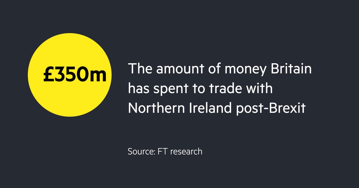Millions are being spent by British companies to be able to trade with Northern Ireland post-Brexit:  https://on.ft.com/3m3VK1M&nbsp;