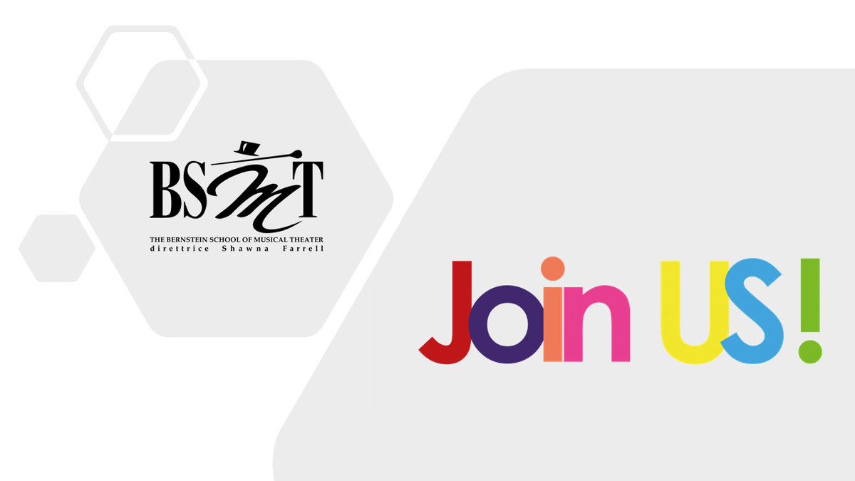 JOIN US!
Siamo alla ricerca di un responsabile Comunicazione e Marketing Strategico da inserire nell'organico della BSMT!
Tutte le info sono disponibili sul nostro sito nella sezione NEWS!

#joinus #bsmt #wearehiring #musicaltheatre #performingarts #comunicazioneemarketing