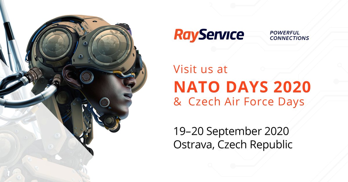 Dear business partners, we would like to invite you to our stand at the "NATO Days" exhibition in Mošnov, Ostrava, Czech Republic which takes place on 19–20 September 2020. We look forward to seeing you!
#RayService #NATOdays #NATOdays2020 #DnyNATO #DnyNATO2020