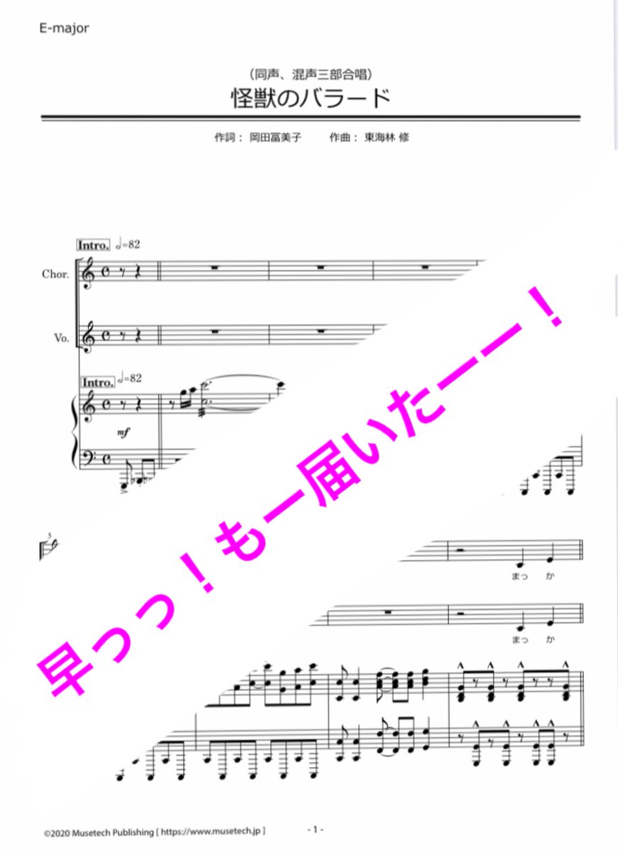 きみちゃん 合唱好きの美術作家 自分でもなんで合唱企画になるとこんなにワクワクしてしまうのか わからんぐらいワクワクしてしまう もう私の頭の中ではえーちゃん編集済みの怪獣のバラードがyoutubeで流れてて 第2弾の練習が始まってる 私合唱ws