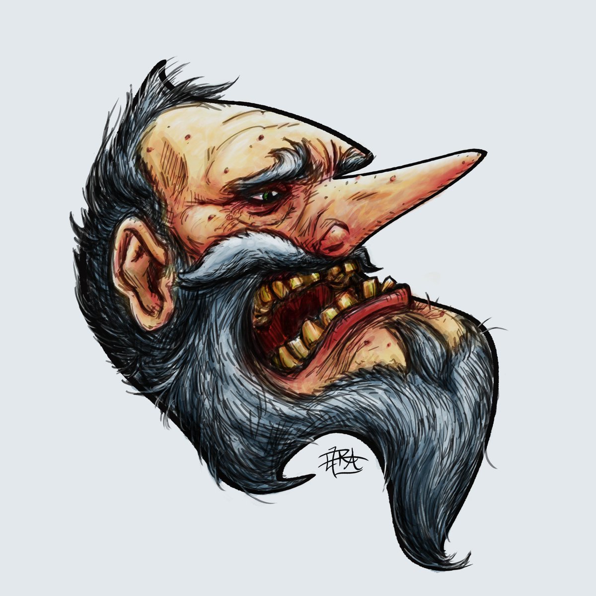 shapesketchgame's tweet photo. A grumpy old man for today's #shapesketchgame drawing. Don't look too closely at his upper lip/nose area anatomy ๐ฌ๐
#art #artistsontwitter #drawing #shapedrawing https://t.co/6gYHGcWCsS