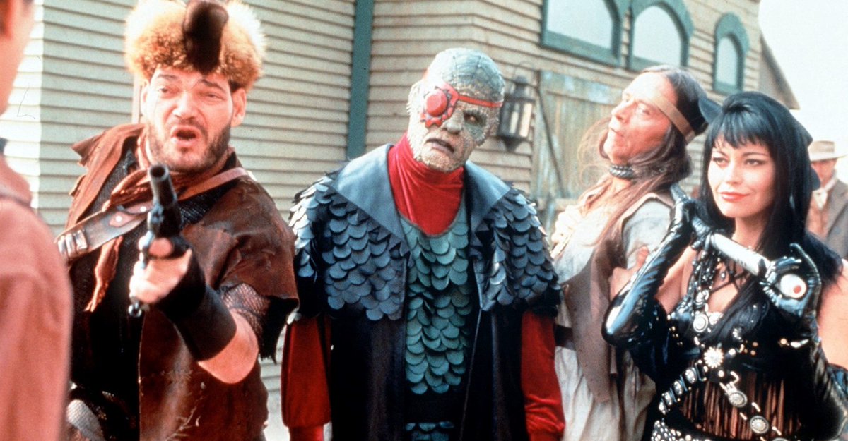 AngusKohm's tweet photo. Oblivion (1994) by #SamIrvin
On this planet, it's Cowboys and Aliens.
"It's High Noon at the End of the Universe."
With a cast that includes #MegFoster #IsaacHayes #JulieNewmar & #GeorgeTakei, it must be cinema gold, right?
I'm about to find out on...
#TrashOrTreasureTuesday https://t.co/riXEUt0QVf