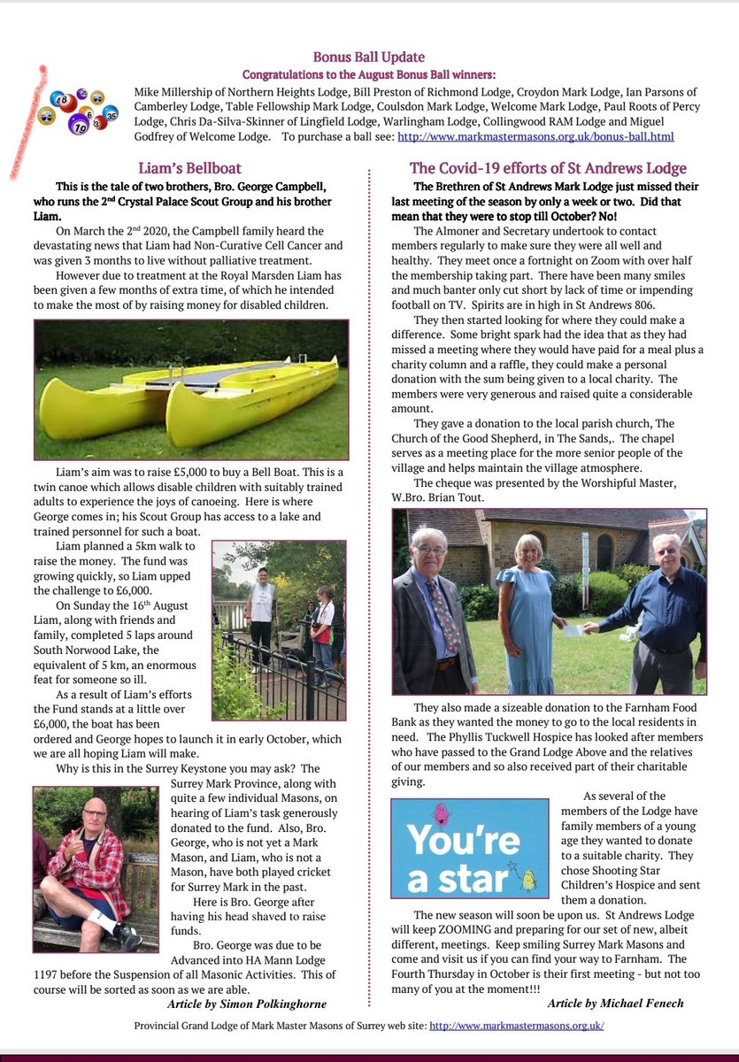 SurreyMMM's tweet photo. Surrey Brethren, the latest issue of the surrey keystone should be in your email inbox! Have a look and see whats happening in the Province of Surrey. #surreymarkmastermasons #surreymarkmasons #markmastermasons #surreyfreemasons #surreymmm #markmasons https://t.co/0z5RNcnwJr