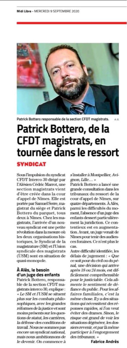 interco30's tweet photo. La cfdt c’est du concret ! Un nouveau syndicat pour les magistrats, pas un syndicat de plus dans la magistrature! https://t.co/X2VgWT4cZs