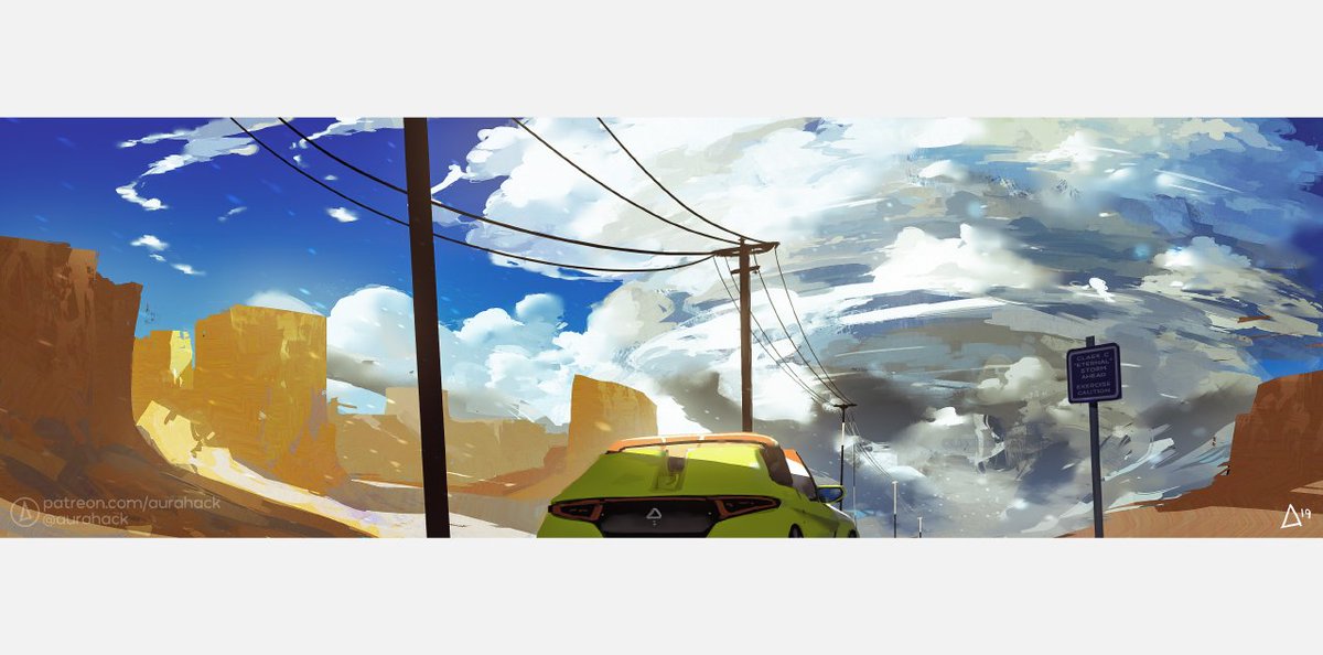 「big poofs in the sky #CloudArt 」|Auraのイラスト