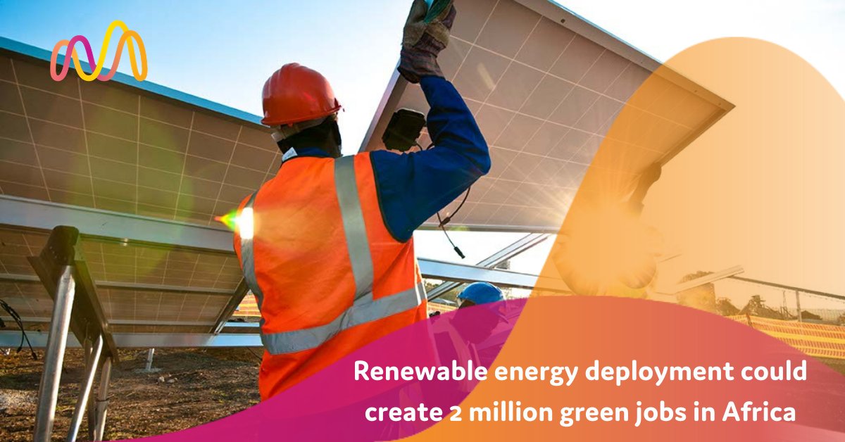It is estimated that renewable energy deployment could create an additional 2 million green jobs in Africa.

#energy #utilities #renewableenergy #ECAEnergy #cleanenergy #solarpower #windpower