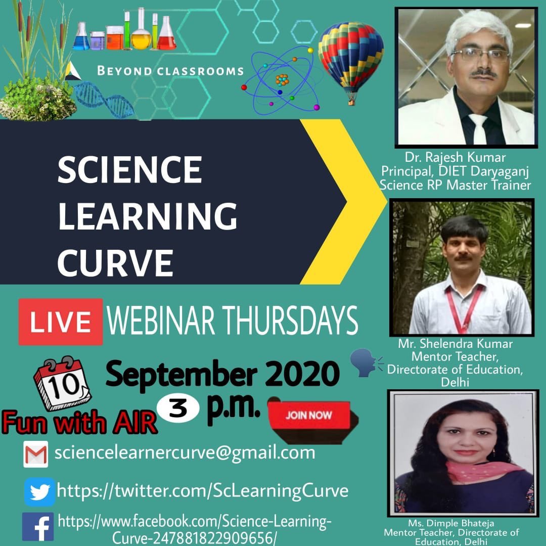 SumanRelan's tweet photo. The wait is finally over!
We, a group of #ScienceMentorTeachers of #DOE, under the able guidance of @Rajeshhappiness Principal, DIET, Daryaganj are trying to connect through #PeerLearning for #SelfCapacityBuilding...
Pls join to suggest, explore share n care ๐
#Gratitude https://t.co/ImSI1UM9Ah