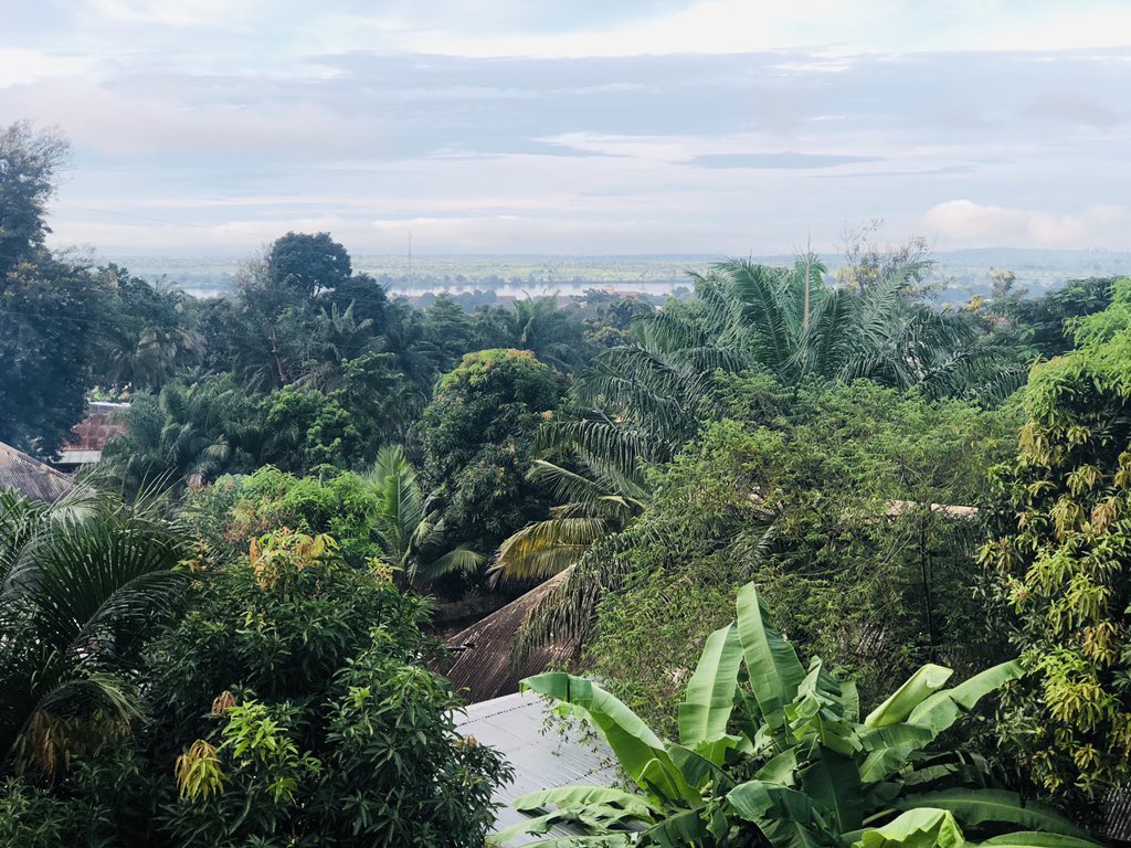 After 4 flights, 3.5 days and a lot of hand sanitiser, I’m finally here. Here being a very lush Bangui. #newchapter #centralafricanrepublic