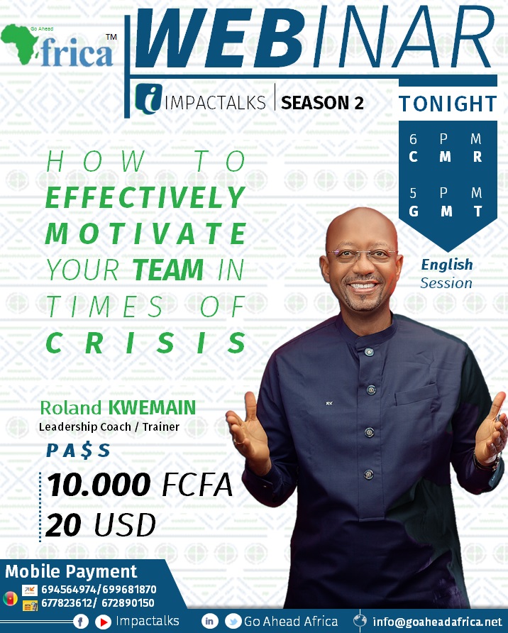 GoAheadAfricaL1's tweet photo. To participate, register via the following link: https://t.co/EpyaGq71Ht
for:
- 1h30 Training
- Participants Manuel
- Online Quizz
info@goaheadafrica.net
#GoAheadAfrica
#Impactalks
#Elearning
#Motivation
#StopCovid19 https://t.co/MuXDsNxPlf