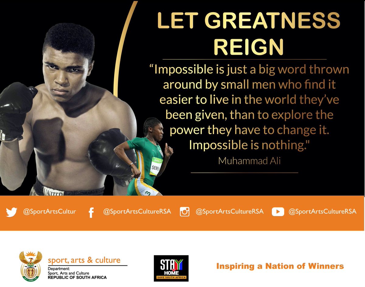 SportArtsCultur's tweet photo. No matter the barriers placed in the way of today’s legends  - the world HAD TO  LET THEIR GREATNESS REIGN✊🏾 #LetGreatnessReign🐍 #CasterSemenya https://t.co/tDCrHlL0FC