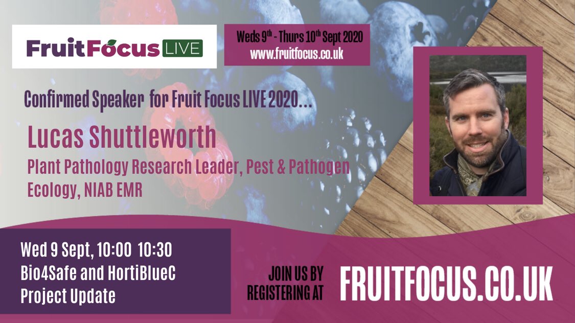 Presenting some our work on coir reuse and biochar in strawberry production as part of the @HortiBlueC project this morning  at @FruitFocus (Wed 9/9 10am UK time) @XiangmingXu1 @NIABEMR