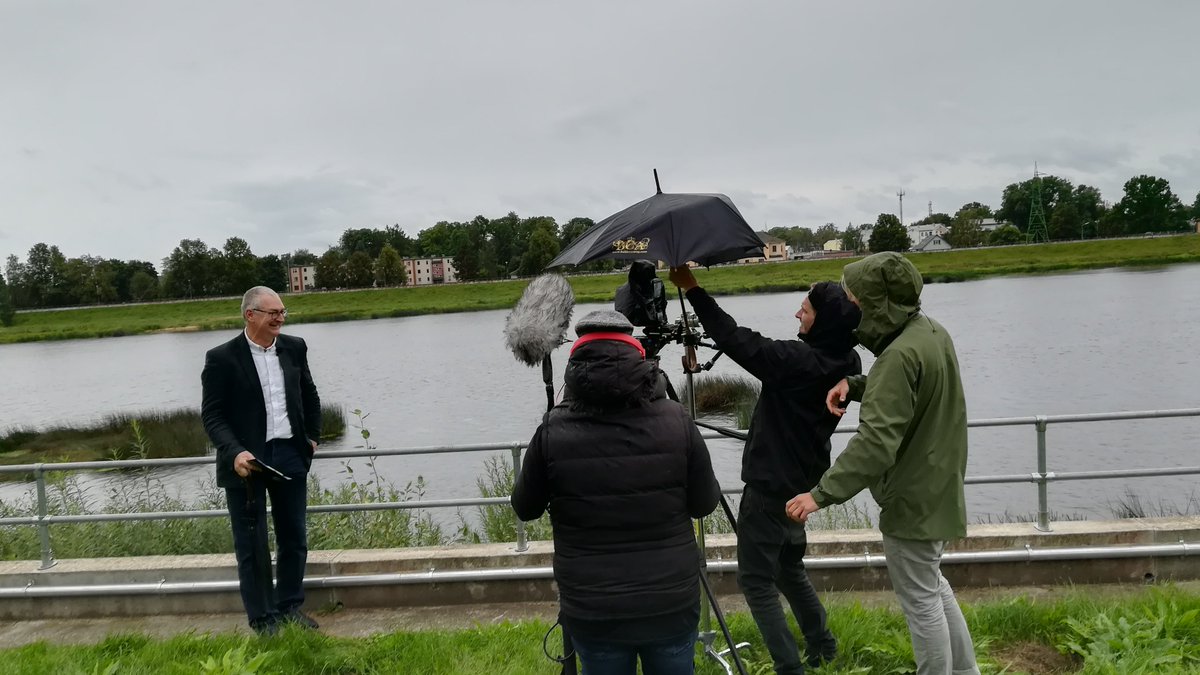 KeepWarm_EU's tweet photo. In spite of changing whether 💨🌦️@KeepWarmEU partner @ZREA_Energy finished filming 🎬Inspiring videos of 🇱🇻#DHS from Auce, Jekabpils & Salaspils – for virtual presenting instead of physical study visits as part of #InspireEvents. Have a look in filming process: https://t.co/nOBPQI0afh