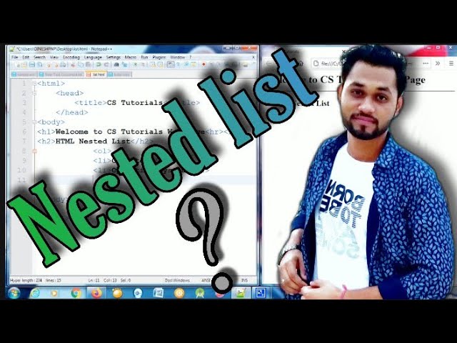 dineshpnp's tweet image. youtu.be/1otKUB2NNPk
#CSTutorials
#HTML #HtmlTags #HtmlList #NestedList