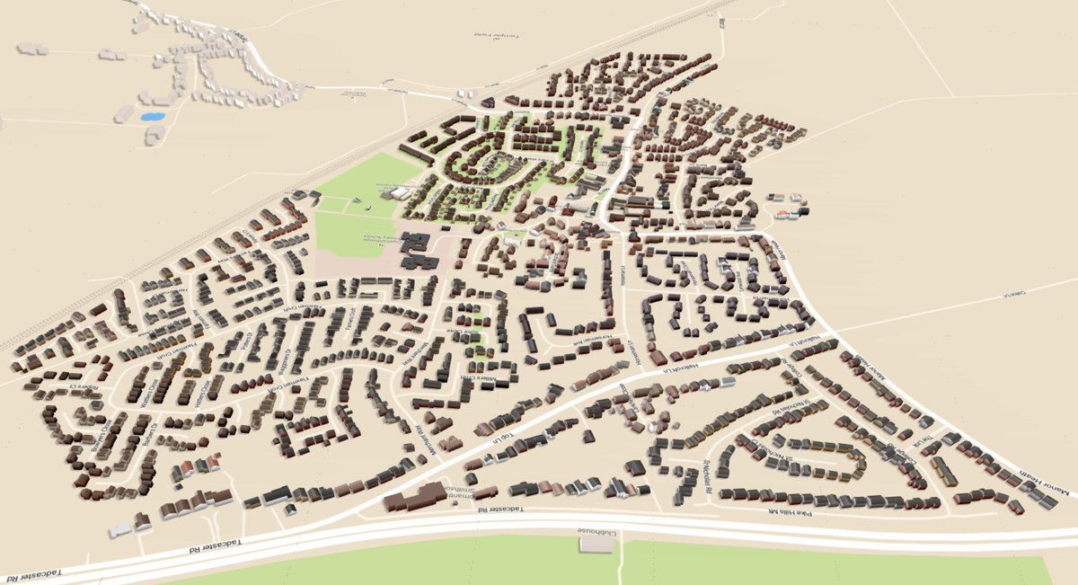 But over 10 days I got there. The main part of Copmanthorpe is now mapped in 3D. When viewed in  @OSMBuildings it looks very cool.  https://osmbuildings.org/?lat=53.91602&lon=-1.14132&zoom=18.2&tilt=34&rotation=173