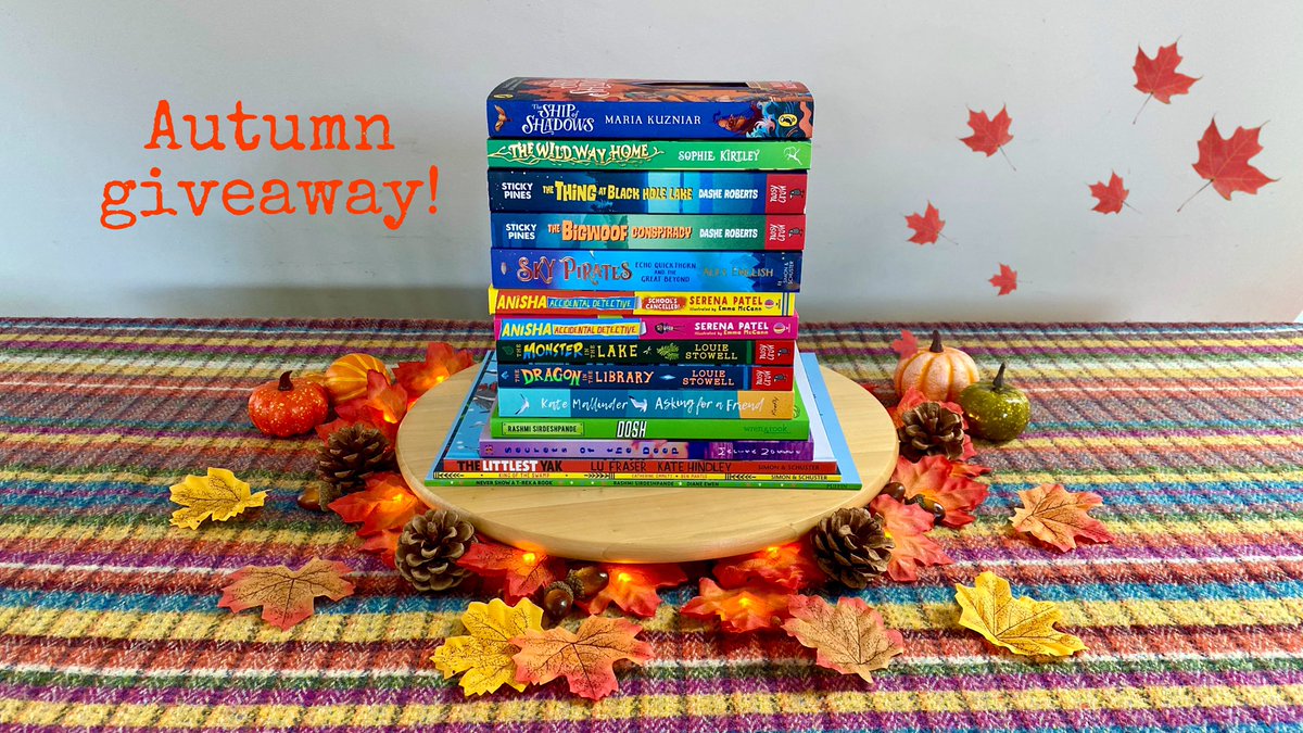 maddashe's tweet image. ✨It’s a MEGA-Giveaway!✨

To celebrate the 🍂 season, we’re giving away a MASSIVE book bundle of 15 recent MG, YA and PB gems to one lucky winner! 

To enter, simply like and retweet this post and follow all the authors featured in the thread below 💫

Ends midnight on the 13th!
