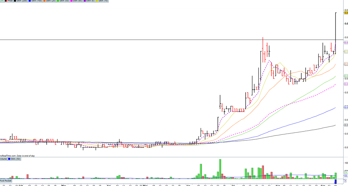 ErcegLuke's tweet photo. $DW8 awesome action in the last hour.  up 20% from buy point, book was really strong. https://t.co/BXAQ0VHInY
