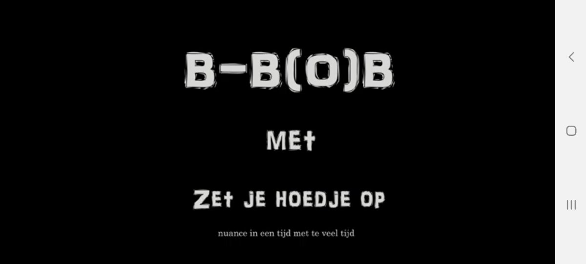 De altijd kritische B-B(O)B wil toch omdat in deze tijd de waarheid vaak in het midden ligt en sommige volgens hem iets te ver doorslaan in zijn of haar gedachtes. Daarom heeft ie een track gemaakt richting <a href="/langefrans/">Lange Frans</a> . Dus Frans ZET JE HOEDJE OP! 

facebook.com/76622891676744…