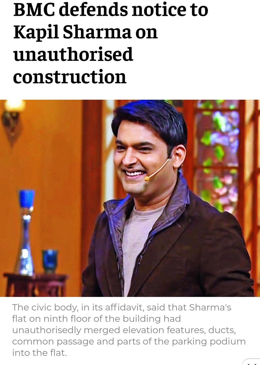 Hey  @mybmc it seems u r in hurry to remove illegal constructions to make Mumbai beautiful.So I'm here to help u out in this great work.Here r some names who getting notice from u since 2016:1. Priyanka Chopra2. Kapil Sharma 3. Amitabh Bachchan1/n #DeathOfDemocracy