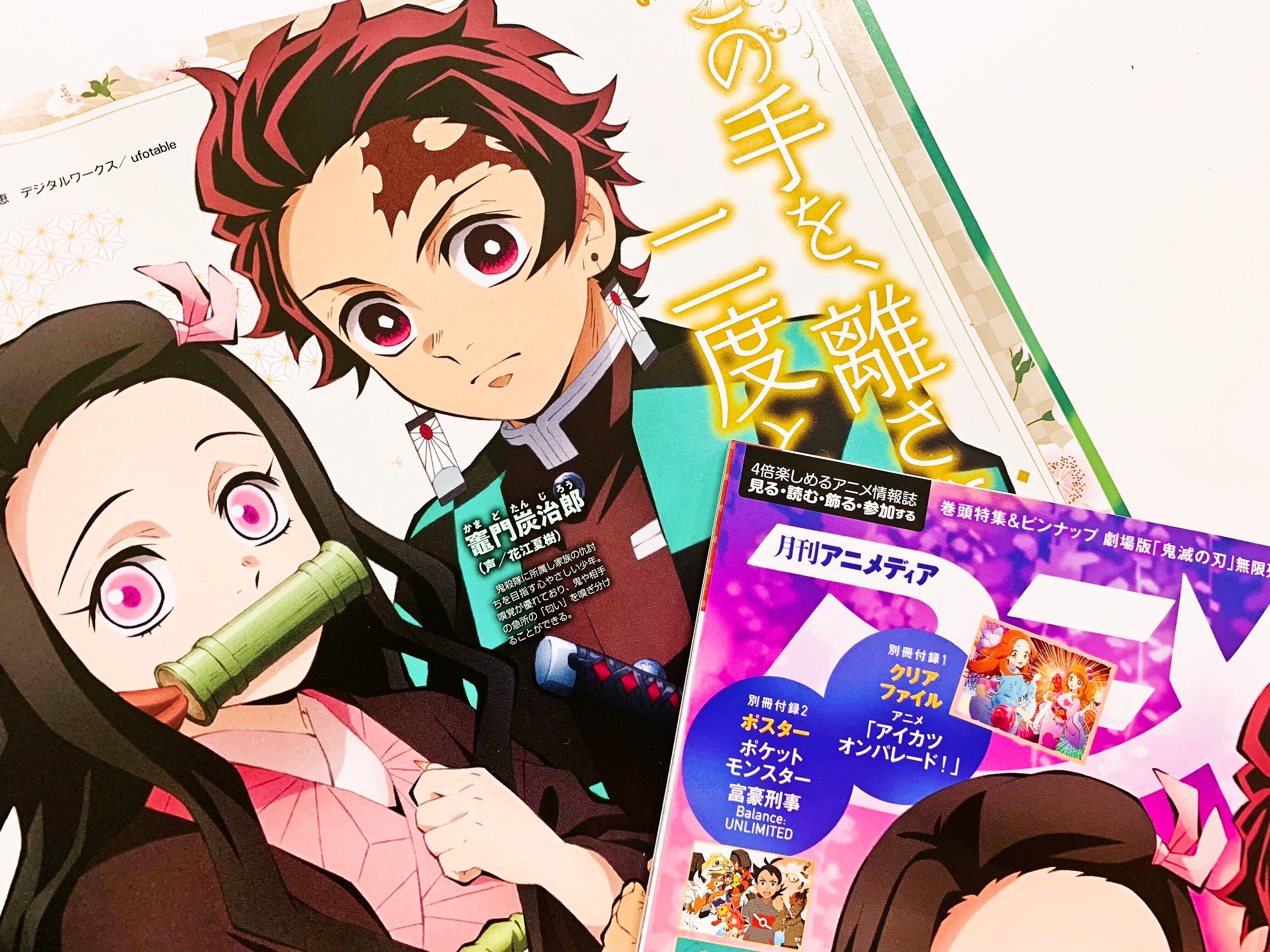 アニメディア編集部 12月号鬼滅 吸死w表紙 アニメディア10月号 彼女 お借りします 記事では 墨ちゃんとペットの硯の描き下ろしイラストを掲載 キャラクターデザインの平山寛菜さんに ヒロイン4人の作画のポイントをお聞きしました 9月10日発売です
