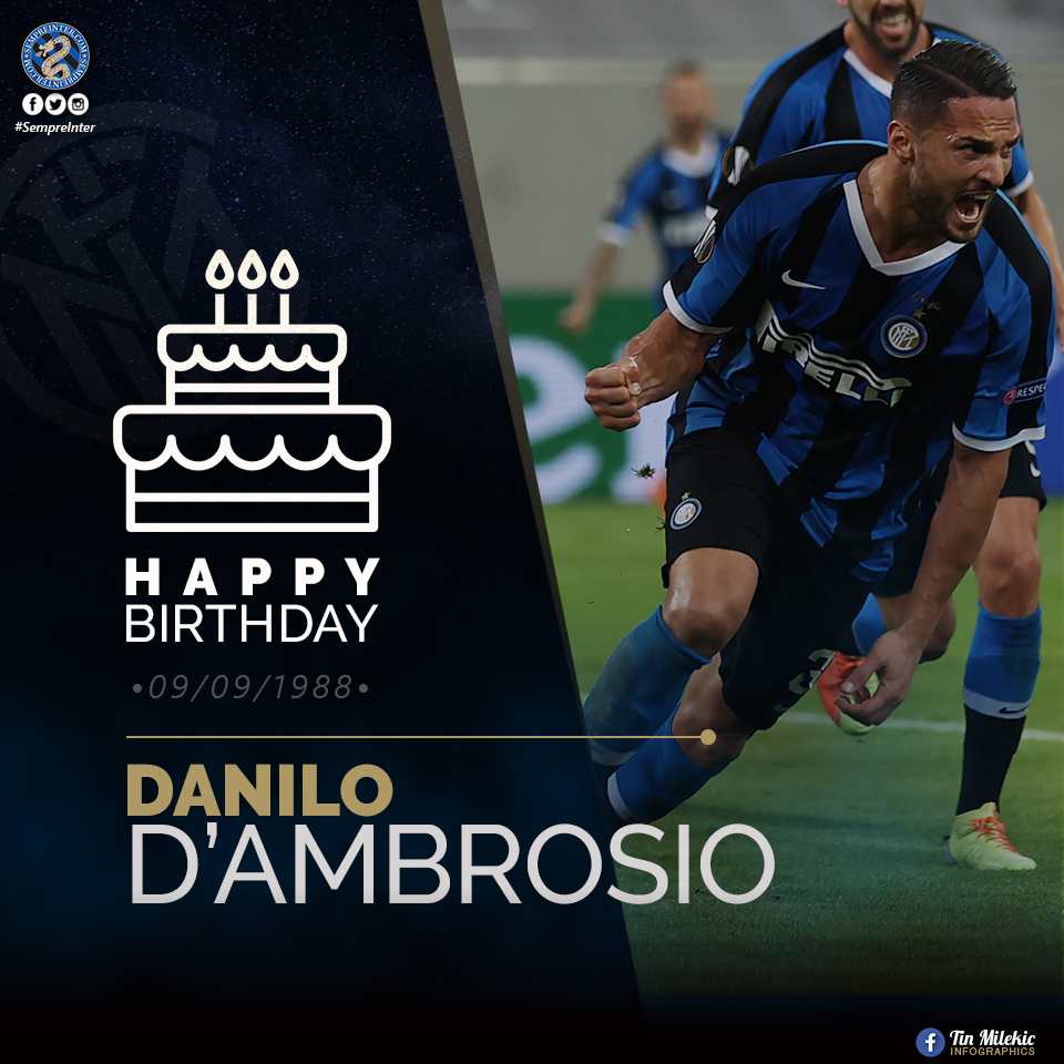 SempreIntercom's tweet photo. 🚨 BIRTHDAY 🚨
Happy birthday to @Inter_en defender @ddambrosio who turns 32 today.
Buon compleanno #SantoDanilo
#FCIM #Nerazzurri #InterForever #SerieATIM #Calcio #ForzaInter #InterFans #InterBirthdays #InterLegends #NerazzurriClassics #NotMaicon #SempreInter #DAmbrosio https://t.co/TlkAAwGs1H