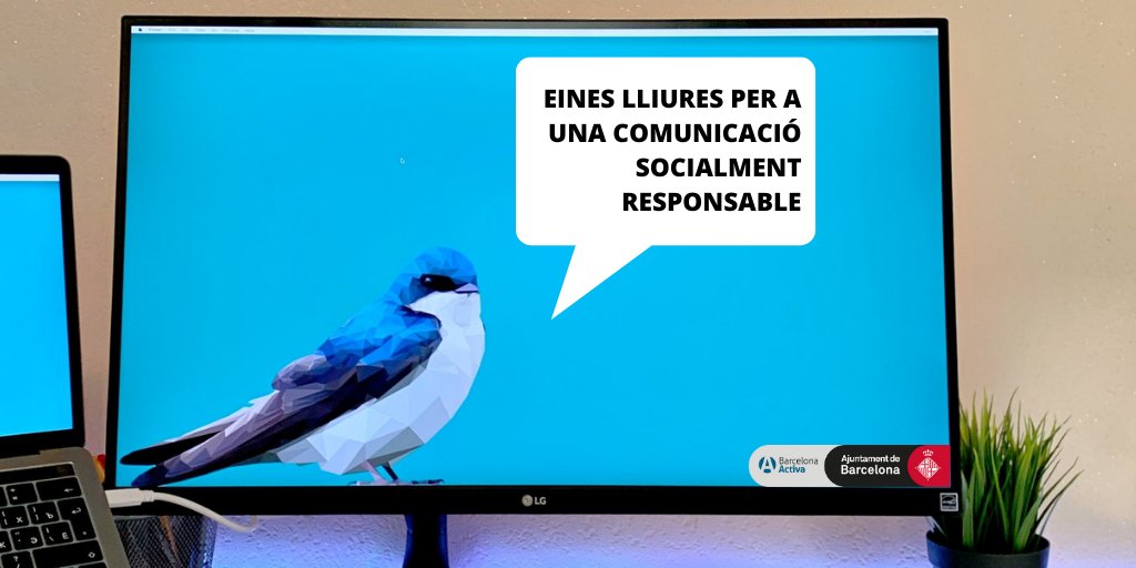 AltresEconomies's tweet photo. 📣Nova formació multisessió a @barcelonactiva amb propostes alternatives de programari lliure per els equips de comunicació! 🎙️

 ➡️16/09 ⏰10.00- 11.30 h
 ➡️17/09 ⏰10.00- 11.30 h

✍Inscripcions https://t.co/QKmEZgiVQi https://t.co/BpFooubdes
