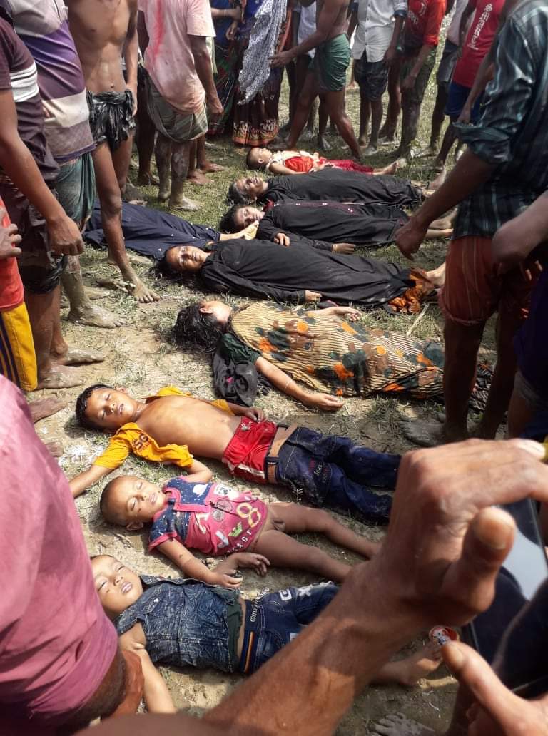 ershadkhandu's tweet photo. #HeartBreaking
A passenger trawler collided with
a cargo in #Gumai river of Netrokona district, #Bangladesh killed 10 more people and severely injured 30 people. Death toll is increasing. Rescue operation is going on.
My deep condolence goes to the victims family. https://t.co/PnS9l56LVy