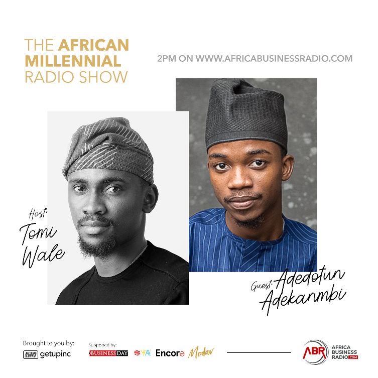 GetUpInc's tweet photo. Dotun @Adedotvn is the Editorial,
Music and Digital Associate for TRACE Anglophone West Africa.
He will be discussing Global Music Distribution with @tomiwale_ on The African Millennial Radio Show #theamrs via @AfricaBizRadio by 2PM today.
You wouldn’t want to miss it
#MRD https://t.co/j4OQuIfA8s