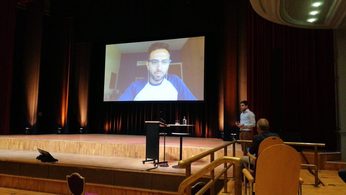 Enjoyed being on a big screen today to present and answer questions about mid-air and mixed haptics. Great organisation of the event 🙏🏼 <a href="/HReality1/">H-Reality</a> <a href="/eurohaptics/">eurohaptics</a>