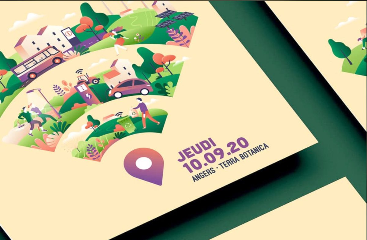 crea_corner's tweet photo. // SMART //
🇫🇷Visuel de la première étape  du Tour de France évènementiel  « Les Ateliers des Territoires Connectés » avec @InfraNum et @AngersTech 
Rdv jeudi à @Angers pour parler #smartcity  avec @cedric_o 
 #FFTelecoms #AFNUM_FRANCE #BanqueDesTerr https://t.co/dZaGms2tRY