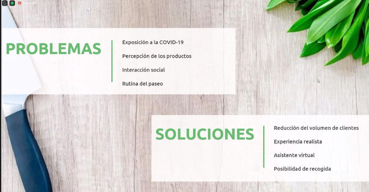 HACKatHOME20's tweet photo. En #HACKatHOME no dejamos de pensar en la enorme calidad de los #proyectos presentados. Nuestro 2º premio fue para #VirtualMarket, el prototipo de supermercado #virtual que satisface la necesidad de los usuarios de la percepción visual y la #interacción #social 👇 https://t.co/I4R6DohP97