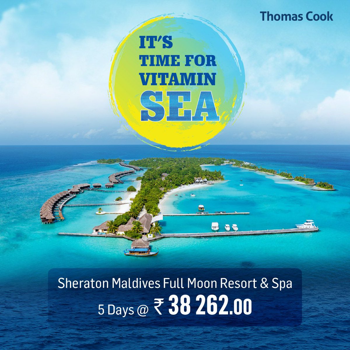 tcookin's tweet photo. There’s no such thing called as too much of vitamin #SEA. Step into the Sheraton Maldives Full Moon Resort &amp; Spa, to lose yourself in the idyllic private #island. Limited period offer upto 50% discount on the package price. So hurry, book now. click https://t.co/wLghPaZUn8 https://t.co/Qu0OXY0POZ