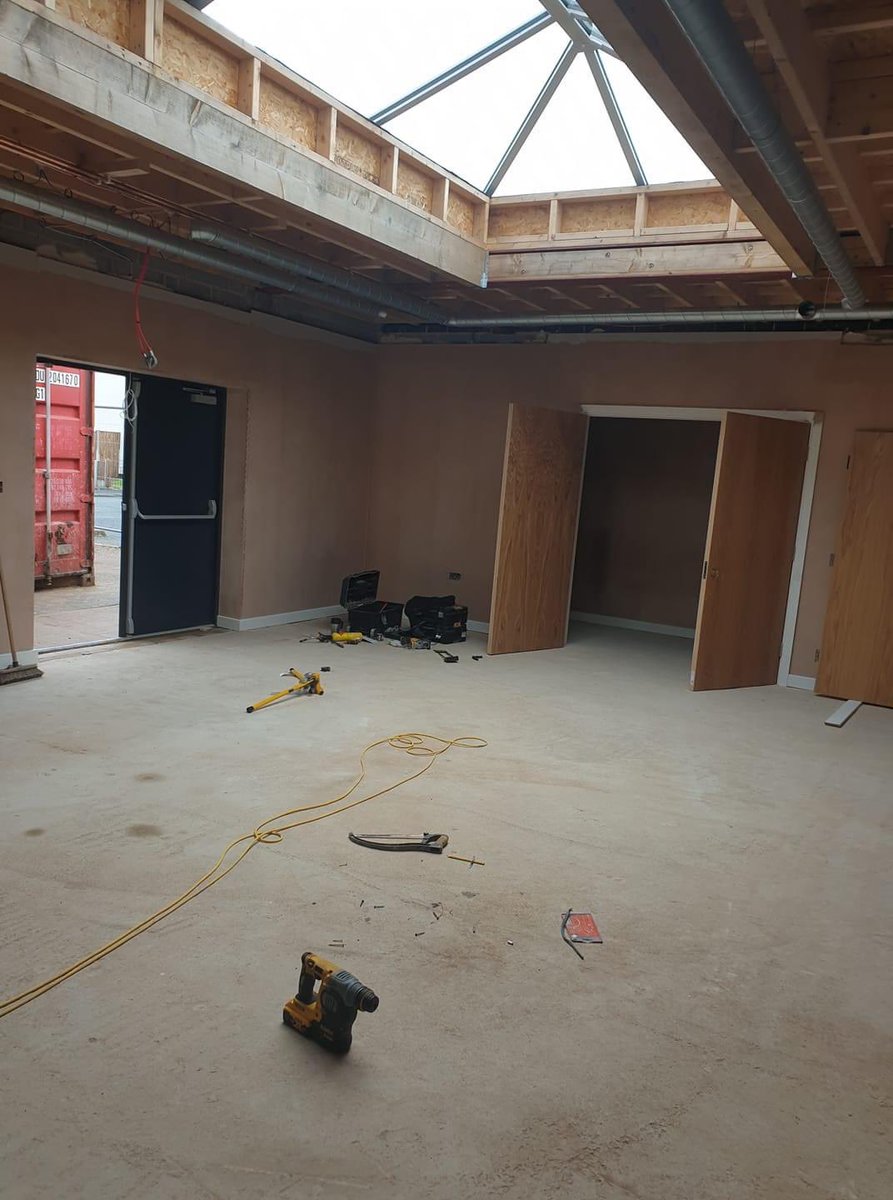 weareROC's tweet photo. Wow! Our extension for our ROC Centre and community cafe in #oldham is really coming on! Lots more space for community activities! #roccafe #roccentre #communityhub https://t.co/VQZNLSls9K