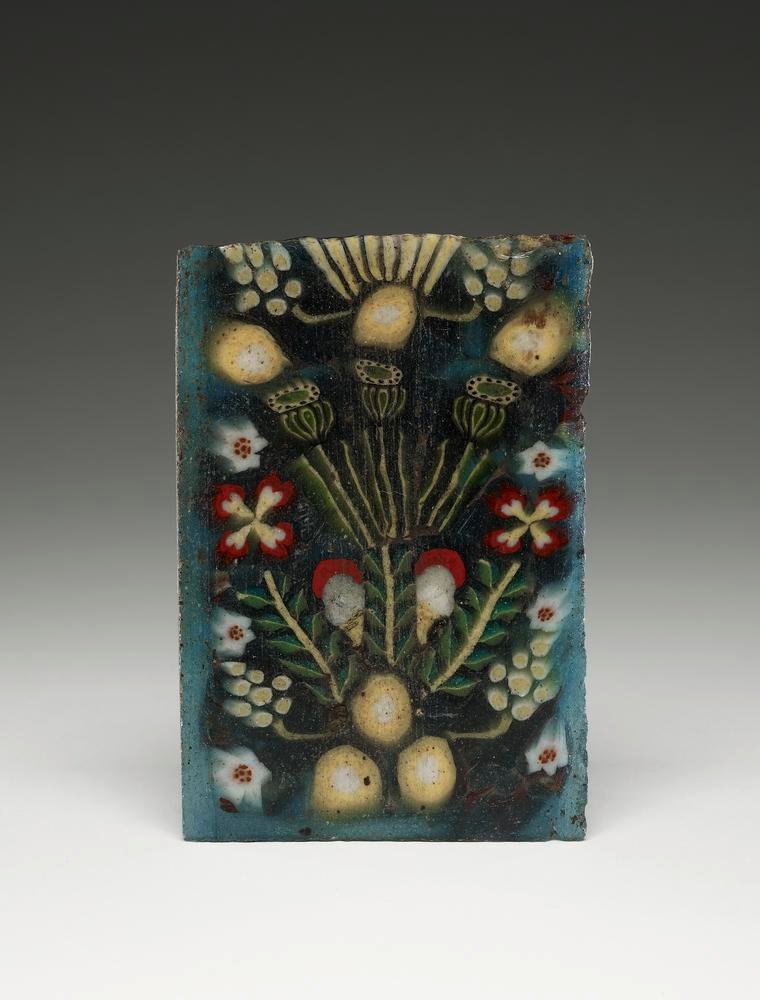 Alright. Now a few Roman tiles. The first a floor tile with glass inlay. The second a roof tile. Third a fragment of tile found in a tomb. Last one from the Roman period found in Egypt.