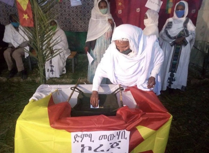 freehornafrica's tweet photo. TIGRAI Votes! What a historic day! Congratulations the people &amp; government of Tigrai. It is a referendum on the future of Tigrai &amp; Ethiopia. We stand in solidarity with you! One day Sidama, Oromia will vote too! #TigrayElection2020 #TigraiElection2020 #TigraiVotes #OromoProtests https://t.co/cDWjXbRWVW