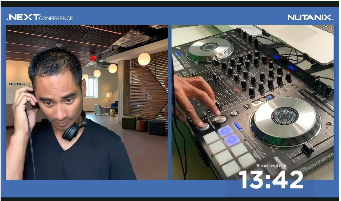 slysiou's tweet photo. After Vegas, @jkaruttykaran is again DJ for #Nutanix #NEXTconf ! https://t.co/zhbCBoViyI