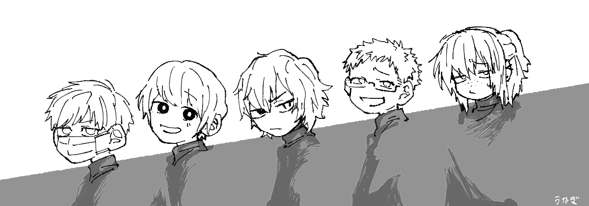 よく描いてる創作男子高校生ズのちょっとしたプロフィールとか!です! 
