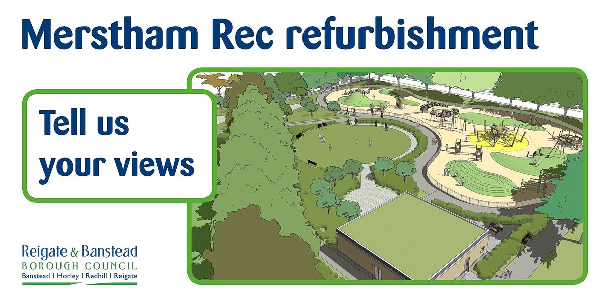 News - Have your say on £1.5m project to revamp #Merstham Recreation Ground. A consultation has launched today on plans to improve the park, so if you live in Merstham or use Merstham Rec we want to hear your ideas. Read more here  👉  orlo.uk/56Gwq