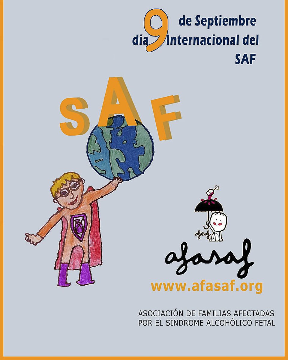 9 DE SEPTIEMBRE
DÍA INTERNACIONAL DEL #SAF 🍷🚫🤰
Un día para concienciar a todas las mujeres embarazadas que durante el #embarazo #Alcohol0 ❗•Visibilicemos juntos el #SAF•
#noalcoholduringpregnancy #diainternacionalSAF #afasaf #fasd #internationalfasd #fasd #investigadores🔬