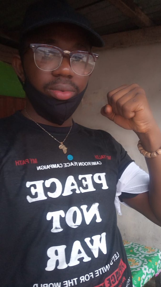 YoungYoleaf's tweet photo. The gun MUST BE silenced; Cameroon is no exception 

Join us this morning at the UN headquarters on 3rd Street as we march for peace marking the celebration of the #AfricanUnionDay https://t.co/OVXz4q2m9N