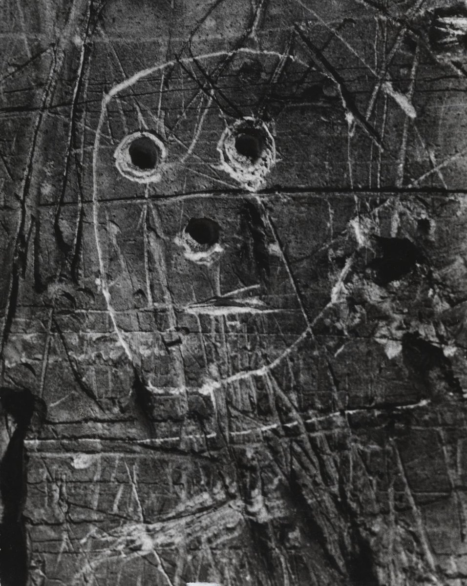 Throughout his career Brassaï also documented the graffiti drawn on or carved into Parisian walls. He said they were the language of the street, and as relevant as cave painting. Happy Birthday to yer Gyula.  #greatbirthdays