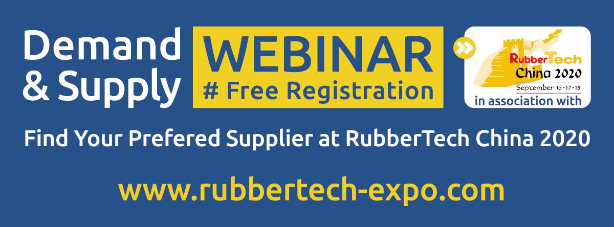 RubbertechC's tweet image. The Webinar to be held in association with RubberTech China 2020. 
Date: September 16, 3:00-5:00 PM, UTC+8
Click the link to get connected to the LIVE STREAM
live.photoplus.cn/live/68091336