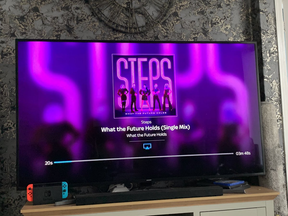 Shaunypops35's tweet photo. Loving #steps new single #WhatTheFutureHolds I have it stuck on repeat and it will drive my husband mad lol❤️❤️❤️❤️❤️ https://t.co/YxewYiK3pD